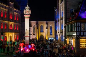 o KRONACH leuchtet® vom 26.4. bis 4.5.2024 lockt die Massen in die Altstadt, Melchior-Otto-Platz ©Foto: Gerhard Thomann